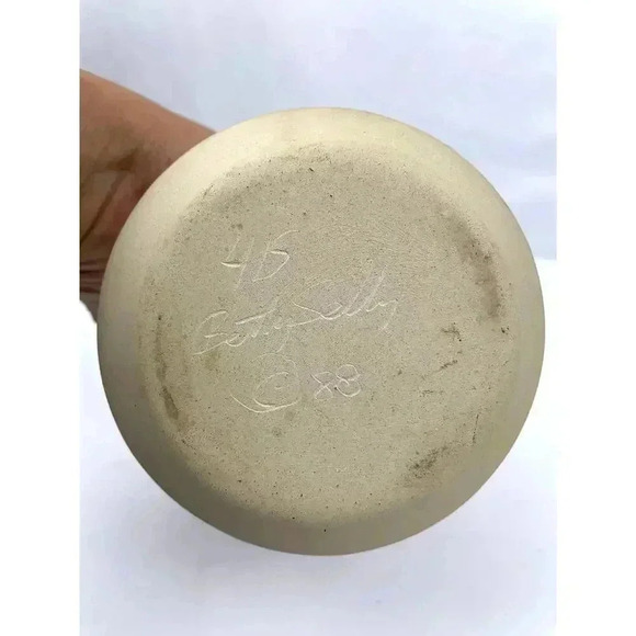 VTG Betty Selby 1988 Native American Southwest Art Pottery Feather Vase #415 - Picture 3 of 9